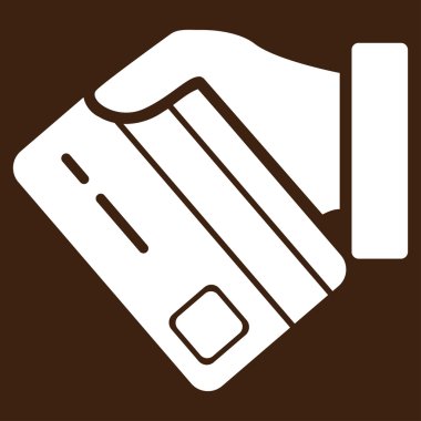 Kartı ödeme vektör simgesi