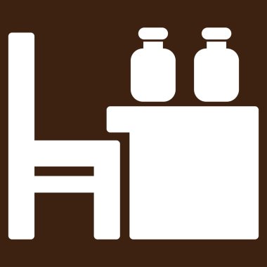 Eczacı tablo vektör simgesi