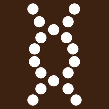 DNA sarmal vektör simgesi