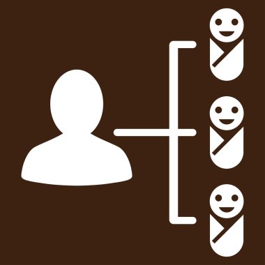 Çocuk bağlantılar vektör simgesi