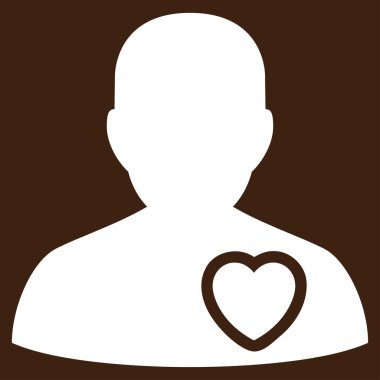 Hasta kalp vektör simgesi