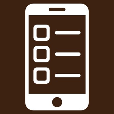 Mobil listesi vektör simgesi