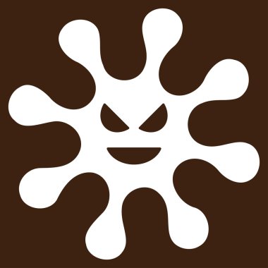 Kötü bakteri vektör simgesi