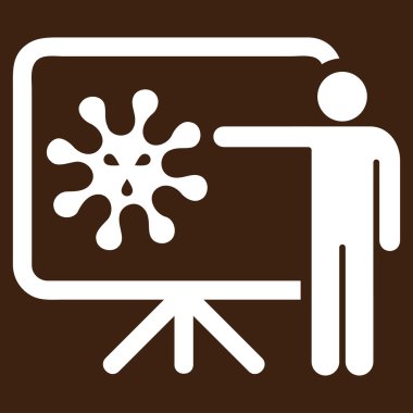 Virüs rapor vektör simgesi