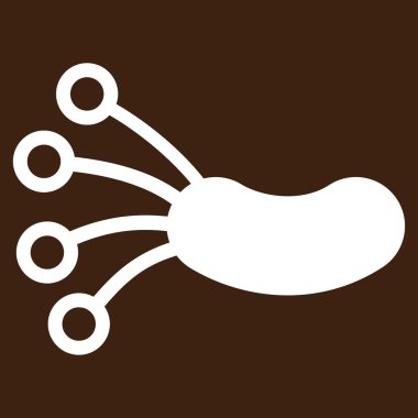 Enfeksiyon mikrop vektör simgesi