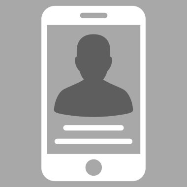 Hasta mobil hesap vektör simgesi