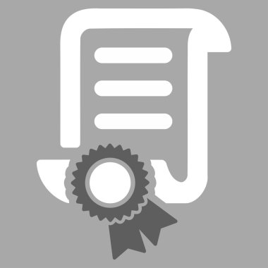 Kaydırma belge vektör simgesi sertifikalı