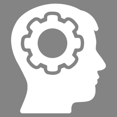 İnsan aklının vektör simgesi