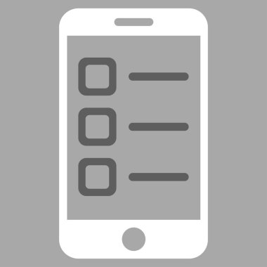 Mobil listesi vektör simgesi