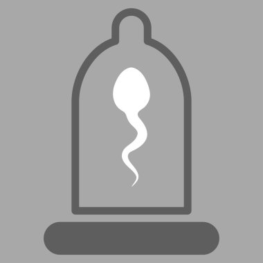 Sperm prezervatif vektör simgesi