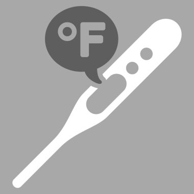 Fahrenheit sıcaklık vektör simgesi