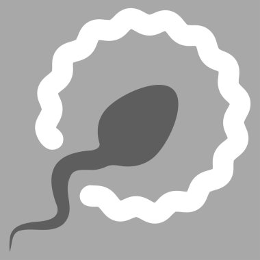Sperm penetrasyon vektör simgesi