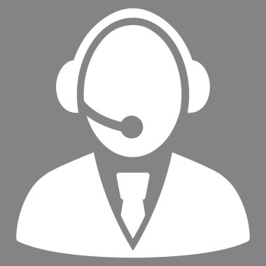 Çağrı Merkezi çalışan vektör simgesi