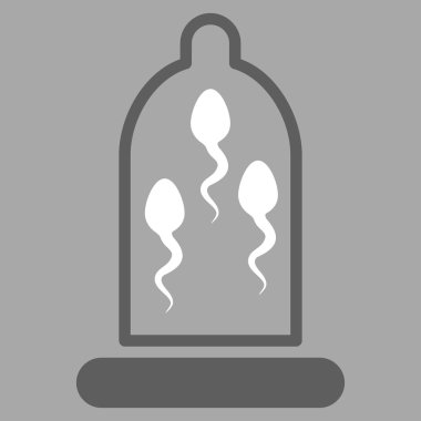 Sperm koruma vektör simgesi