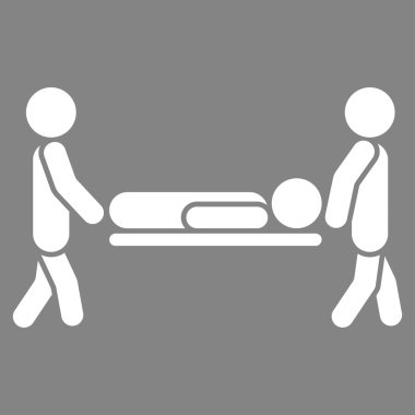 Hasta sedye vektör simgesi