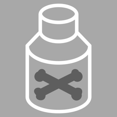 Zehir şişe vektör simgesi