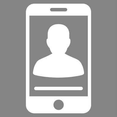 Mobil iletişim vektör simgesi