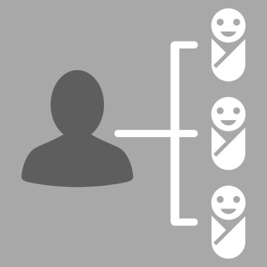 Çocuk bağlantılar vektör simgesi