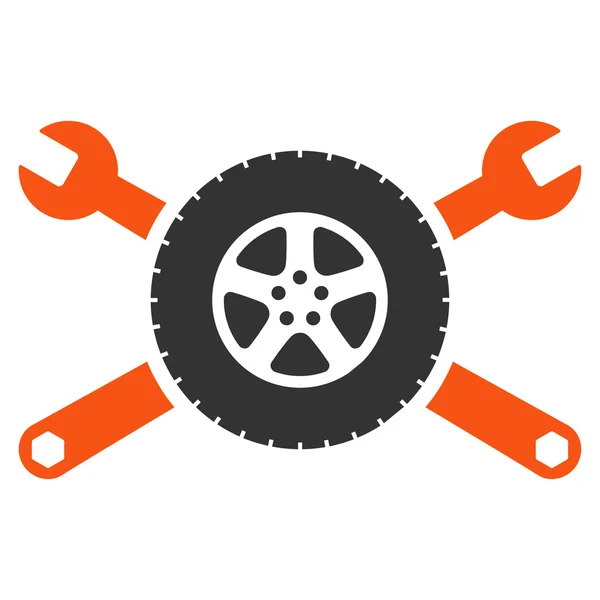 Ícone de serviço de pneu — Vetor de Stock