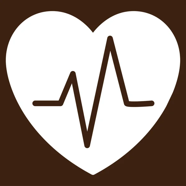 Heart Ekg Vector Icon — Stock Vector