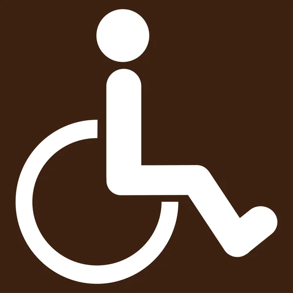 Ícone vetor pessoa com deficiência —  Vetores de Stock