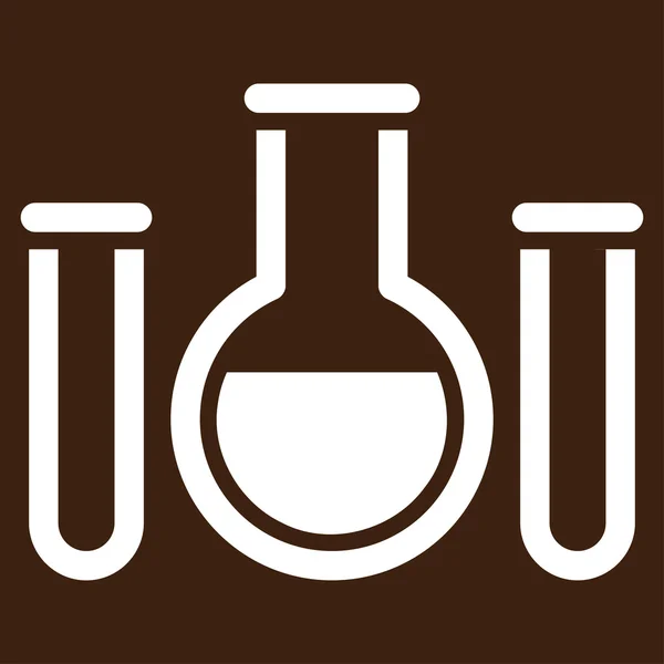 Recipientes químicos Vector Icono — Vector de stock