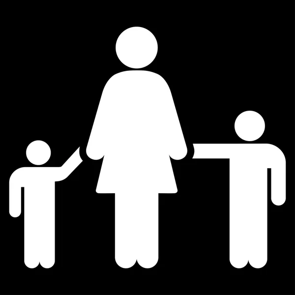 Икона "Мать и дети" — стоковый вектор