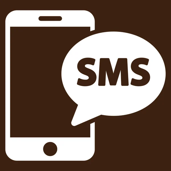 Ícone vetor SMS telefone —  Vetores de Stock