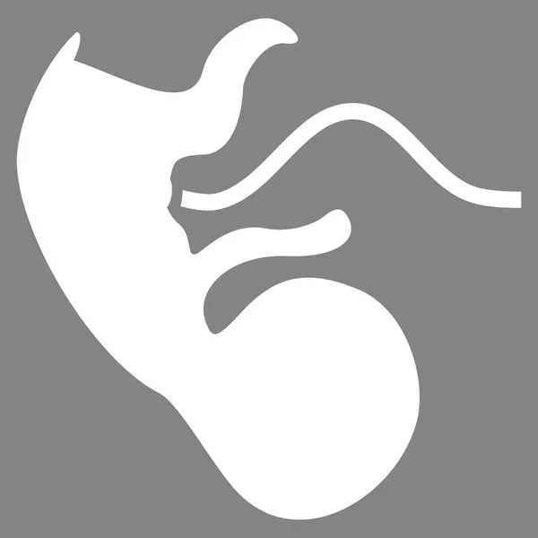 Ícone de vetor de embrião de macaco —  Vetores de Stock