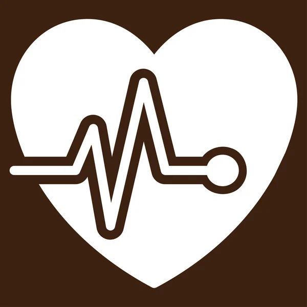 Ícone do Vetor de Pulso do Coração — Vetor de Stock