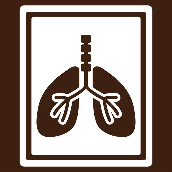 Lungs X-Ray Photo Vector Icon — Stock Vector