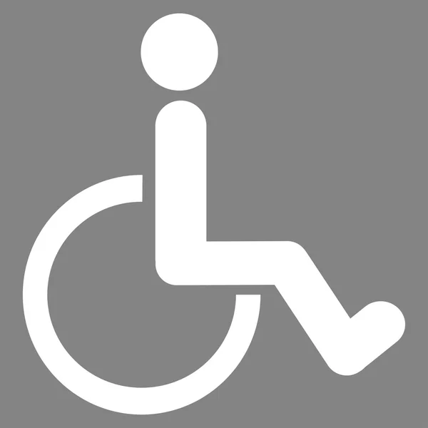 Ícone vetor pessoa com deficiência — Vetor de Stock