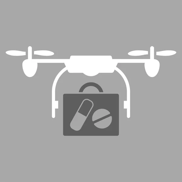 Icône médicale d'expédition de drone — Image vectorielle