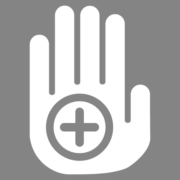 Ícone de marcador médico mão —  Vetores de Stock
