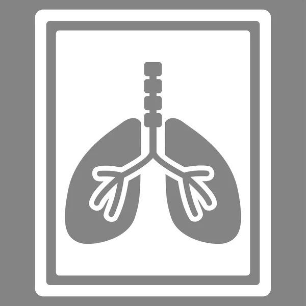 Lungs X-Ray Photo Icon — Stock Vector