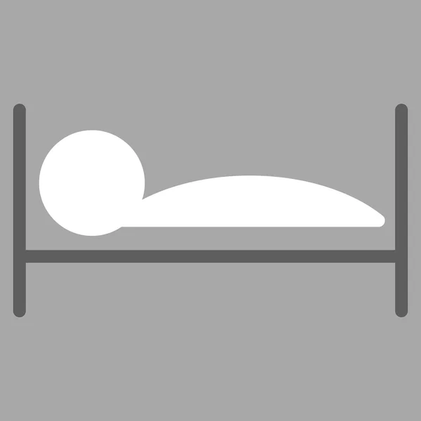 Hasta yatağı simgesi — Stok Vektör