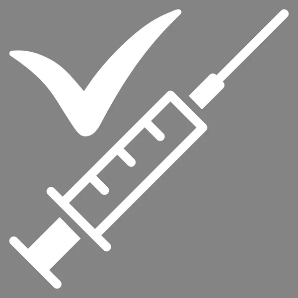 Gjort Vaccination ikonen — Stock vektor