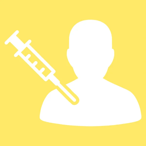 Icono de Vacunación del Paciente — Archivo Imágenes Vectoriales