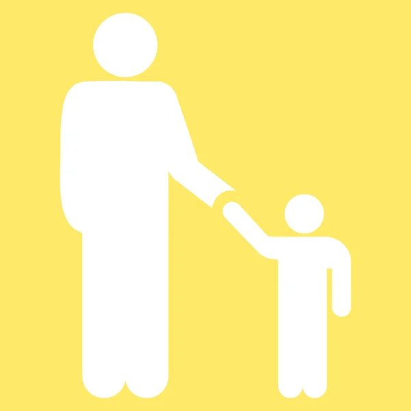 Vader en zoon pictogram — Stockvector