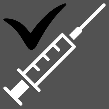 Yapılan aşılama simgesi