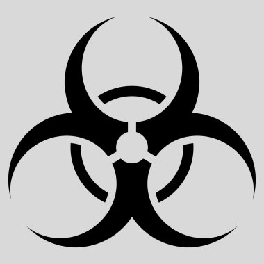 biyolojik tehlike sembolü simgesi