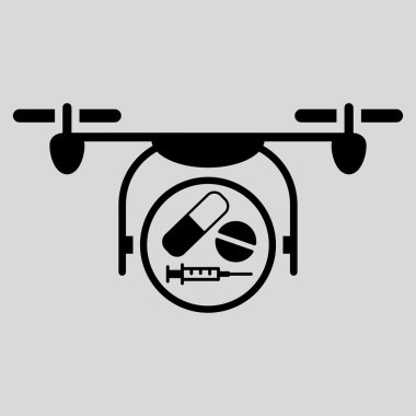 İlaç Quadcopter simgesi