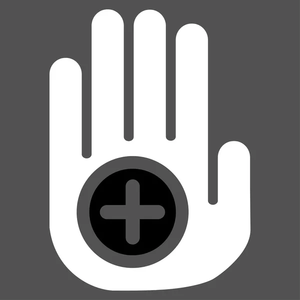 Pictogram van een hand medische Marker — Stockvector