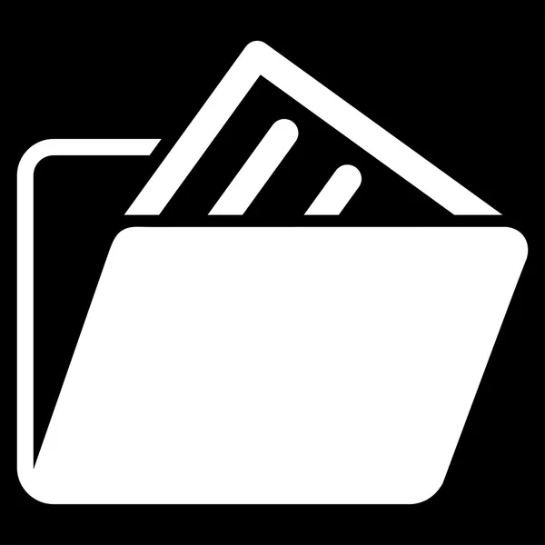 Document Folder Icon — Stock Vector