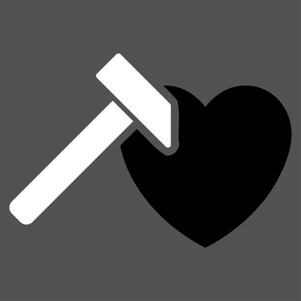 Coração hummer ícone — Vetor de Stock
