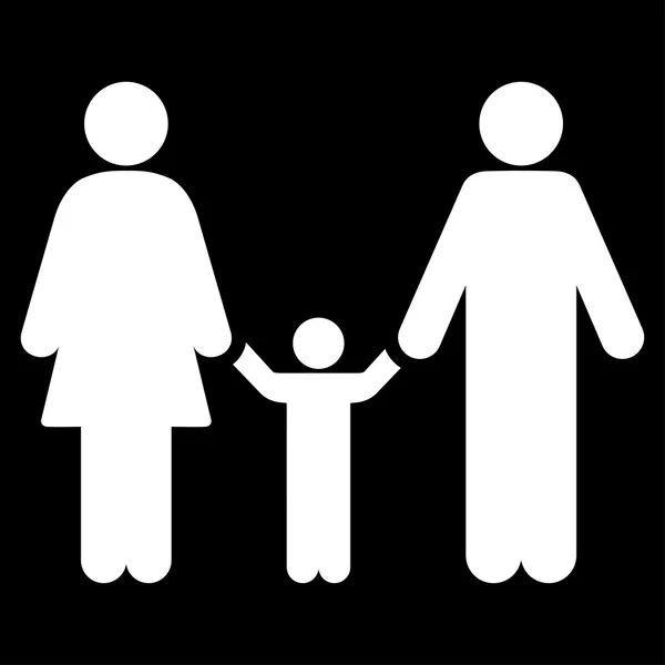 Föräldrar och barn ikonen — Stock vektor