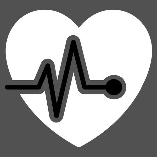 Hart puls pictogram — Stockvector