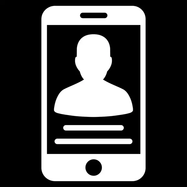 Icono de la cuenta móvil del paciente — Archivo Imágenes Vectoriales