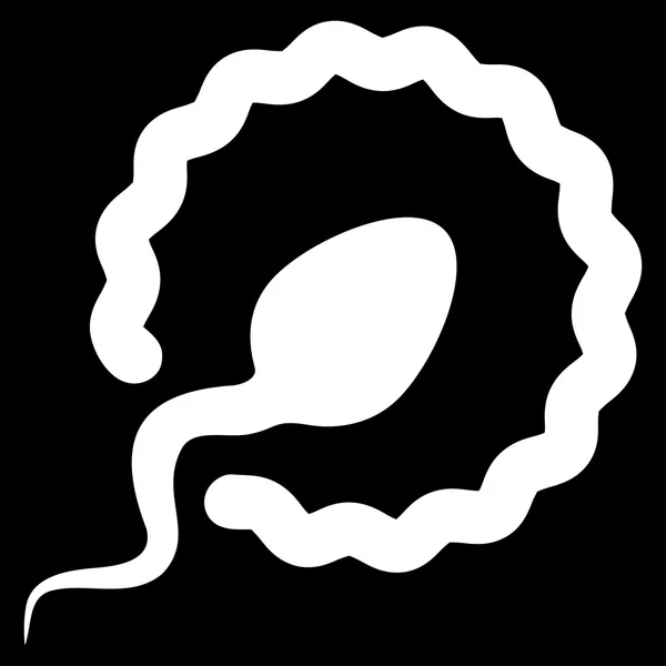 Sperm penetrasyon simgesi — Stok Vektör