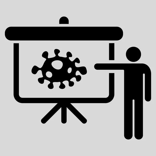 Ícone de palestra bactérias —  Vetores de Stock